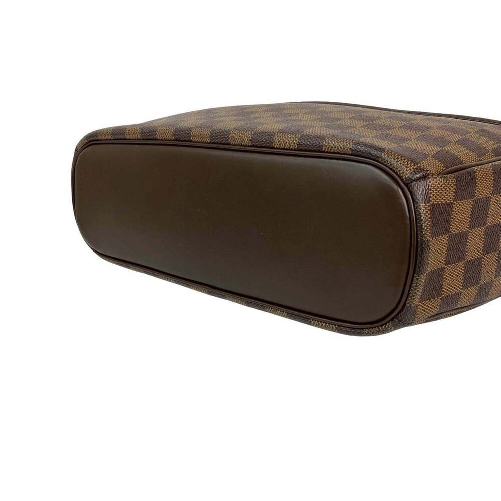 LOUIS VUITTON Authentic Brown Damier Leather Boston Bag - Picture 8 of 10